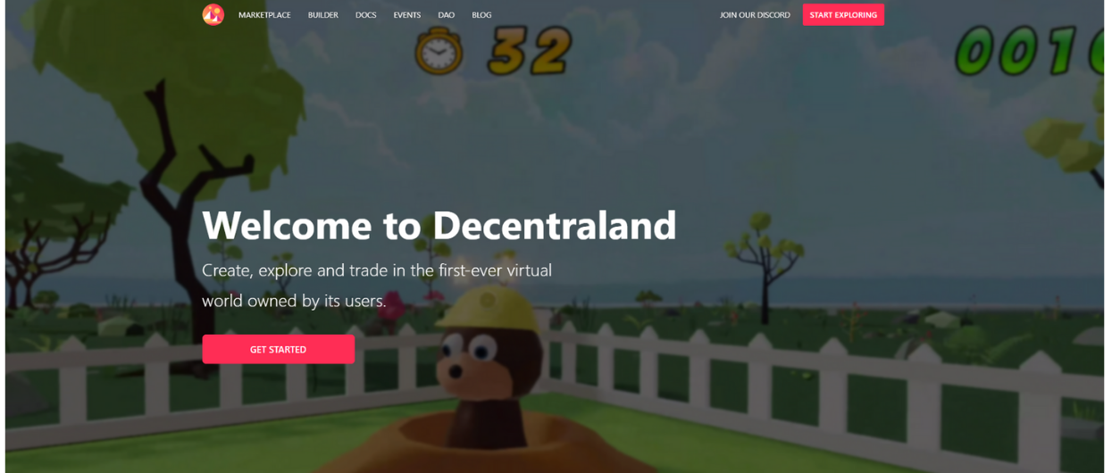 decentraland to buy virtual land NFT